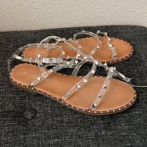 MaddenGirl Travel Studded Sandals